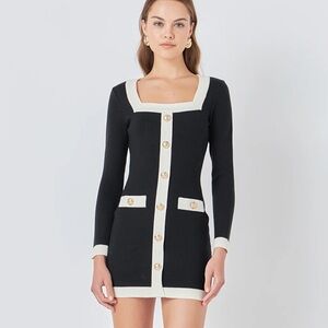 Endless Rose Long Sleeve Knit Dress